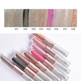 Maxbell Pack of 8 Fashion Makeup Eyeshadow Liquid Pearlescent Shiny Fast-dry Lasting Eye Shadow for Lip,Face,Eyes,Cheek and Body