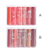 Max Maxb Lipsticks Set 6 Color Moisturizing Matte Lip Gloss Waterproof Long Lasting A