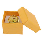 Maxbell 2-in-1 Crystal Ring Pigment Cup Adhesive Holder Lash Extension Tools Yellow