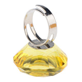 Maxbell 2-in-1 Crystal Ring Pigment Cup Adhesive Holder Lash Extension Tools Yellow