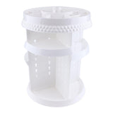Maxbell Pro Cosmetic Storage Box Adjust Makeup Holder Display Rack 360 Rotates White