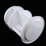 Maxbell Pro Cosmetic Storage Box Adjust Makeup Holder Display Rack 360 Rotates White