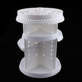 Maxbell Pro Cosmetic Storage Box Adjust Makeup Holder Display Rack 360 Rotates White