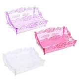 Maxbell Pro Cosmetic Storage Makeup Holder Display Rack 2 Large Slots Transparent