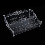 Maxbell Pro Cosmetic Storage Makeup Holder Display Rack 2 Large Slots Transparent