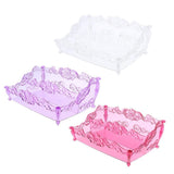 Maxbell Pro Cosmetic Storage Makeup Holder Display Rack 2 Large Slots Transparent
