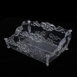 Maxbell Pro Cosmetic Storage Makeup Holder Display Rack 2 Large Slots Transparent