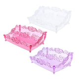 Maxbell Pro Cosmetic Storage Makeup Holder Display Rack 2 Large Slots Transparent