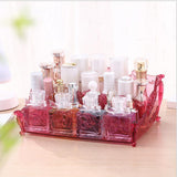 Maxbell Pro Cosmetic Storage Makeup Holder Display Rack 2 Large Slots Raspberry Red
