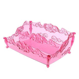 Maxbell Pro Cosmetic Storage Makeup Holder Display Rack 2 Large Slots Raspberry Red