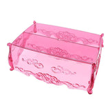 Maxbell Pro Cosmetic Storage Makeup Holder Display Rack 2 Large Slots Raspberry Red