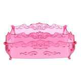 Maxbell Pro Cosmetic Storage Makeup Holder Display Rack 2 Large Slots Raspberry Red