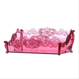 Maxbell Pro Cosmetic Storage Makeup Holder Display Rack 2 Large Slots Raspberry Red