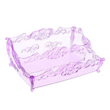 Maxbell Pro Cosmetic Storage Makeup Holder Display Rack 2 Large Slots Purple