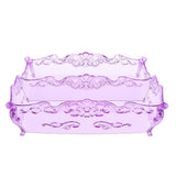 Maxbell Pro Cosmetic Storage Makeup Holder Display Rack 2 Large Slots Purple
