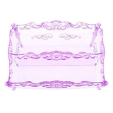 Maxbell Pro Cosmetic Storage Makeup Holder Display Rack 2 Large Slots Purple