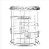 Maxbell Large Capacity 360 Rotating Makeup Organizer Cosmetics Display Holder Stand A018-16