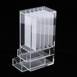 Max 5x False Grafting Eyelashes Display Stand Rack Storage Case with 2 Drawers