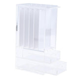 Max 5x False Grafting Eyelashes Display Stand Rack Storage Case with 2 Drawers