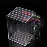 Max 5x False Grafting Eyelashes Display Stand Rack Storage Case with 2 Drawers