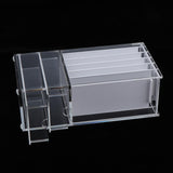 Max 5x False Grafting Eyelashes Display Stand Rack Storage Case with 2 Drawers