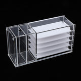 Max 5x False Grafting Eyelashes Display Stand Rack Storage Case with 2 Drawers