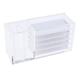 Max 5x False Grafting Eyelashes Display Stand Rack Storage Case with 2 Drawers