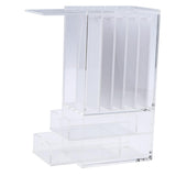 Max 5x False Grafting Eyelashes Display Stand Rack Storage Case with 2 Drawers