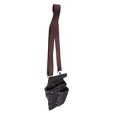 Max PU Hairdressing Haircut Scissors Shears Combs Tools Holster Bag Dark Brown
