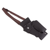 Max PU Hairdressing Haircut Scissors Shears Combs Tools Holster Bag Dark Brown