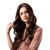 Max 24 inch Natural Synthetic Long Curly Wigs for Women Cosplay Middle Part Wig