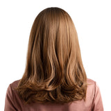 Max 16'' Synthetic Long Straight Curly Wigs for Women Cosplay Costume Wig Brown