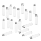 20Pcs 30ml Empty PVC Bottles Tubes for Shampoo Lotions Clear Silver Cap