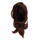 Maxbell Women Wigs Breathable Short Straight Hairpieces Synthetic Cosplay Wig Brown