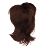 Maxbell Women Wigs Breathable Short Straight Hairpieces Synthetic Cosplay Wig Brown