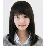 Maxbell Women Wigs Breathable Short Straight Hairpieces Synthetic Cosplay Wig Brown