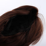 Maxbell Women Wigs Breathable Short Straight Hairpieces Synthetic Cosplay Wig Brown