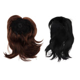 Maxbell Women Wigs Breathable Short Straight Hairpieces Synthetic Cosplay Wig Brown