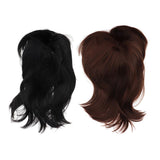 Maxbell Women Wigs Breathable Short Straight Hairpieces Synthetic Cosplay Wig Brown