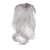 Maxbell Women Wigs Long Straight Cosplay Fashion Colors Wig Heat Safe w/ Bangs Silver Gray