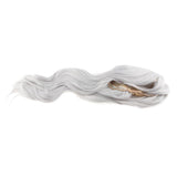 Maxbell Women Wigs Long Straight Cosplay Fashion Colors Wig Heat Safe w/ Bangs Silver Gray