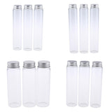 Max Maxb 3pcs Durable Glass Empty Lotion Bottles With Aluminum Caps 180ml