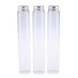 Max Maxb 3pcs Durable Glass Empty Lotion Bottles With Aluminum Caps 180ml
