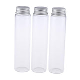 Max Maxb 3pcs Durable Glass Empty Lotion Bottles With Aluminum Caps 120ml
