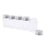 5Pcs Refillable Glass Makeup Bottles Cosmetic Pills Storage Containers 36ml