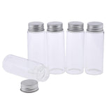 5Pcs Refillable Glass Makeup Bottles Cosmetic Pills Storage Containers 80ml