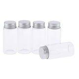Max Maxb 5Pcs Refillable Glass Makeup Bottles Cosmetic Pills Storage Containers 55ml