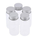 Max Maxb 5Pcs Refillable Glass Makeup Bottles Cosmetic Pills Storage Containers 55ml