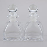 2Pcs Fragrance Glass Diffuser Bottles Jars for DIY Reed Essential Oil Scent 50ml