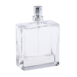 50ML Clear High Grade Empty Crystal Glass Perfume Bottle Square Lady Gift